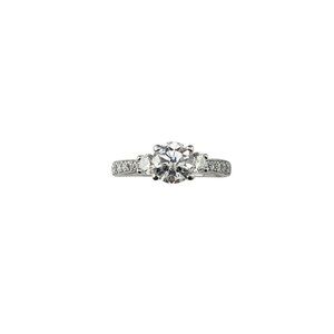 Platinum Diamond Engagement Ring Size 8 JAGi Certified #22679